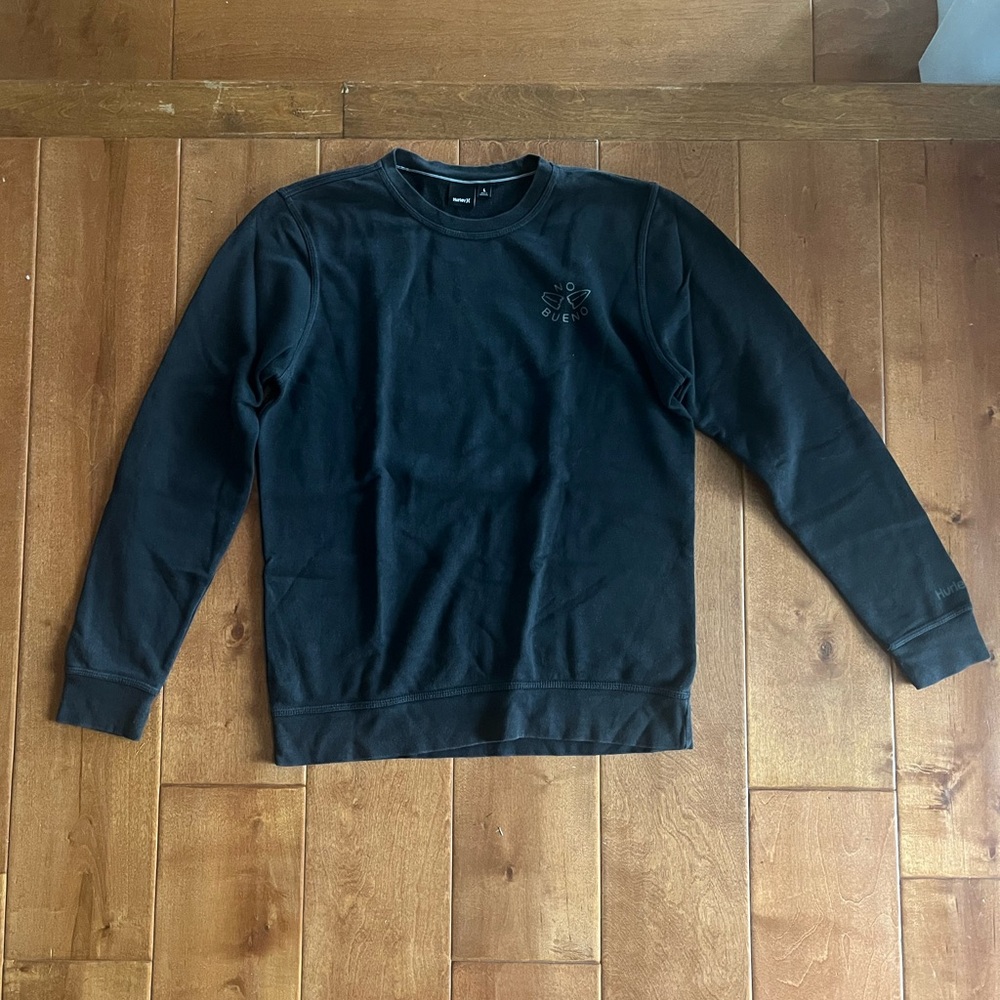 Hurley Men's Black Crewneck Sweater